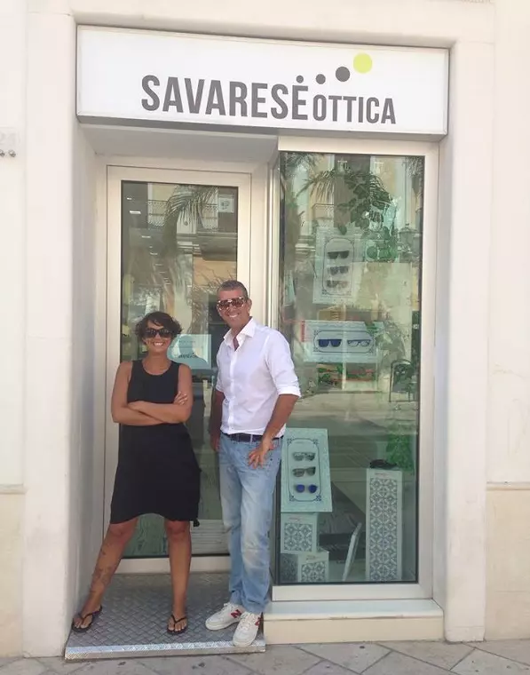 Toto Savarese e Stefania Savarese Negozio di Ottica a Brindisi